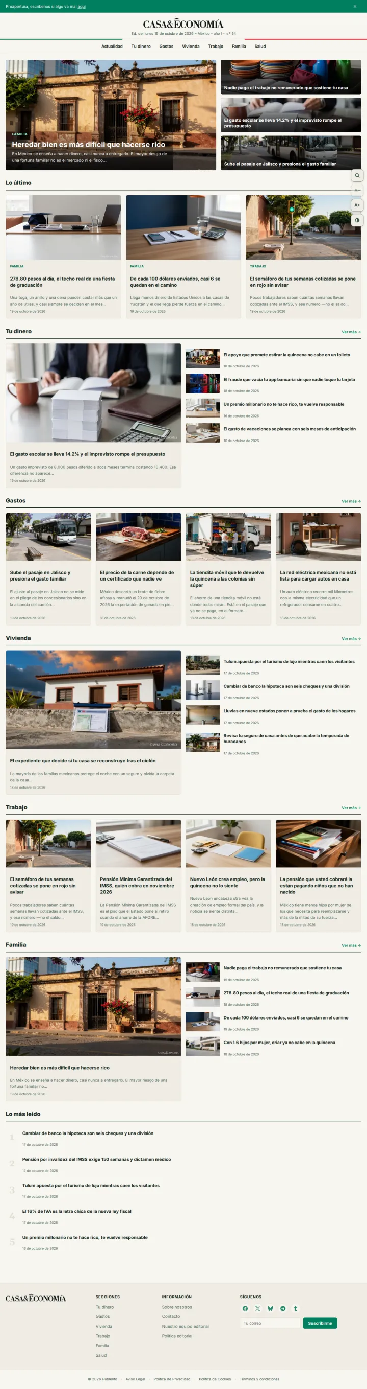 Casa y Economía México